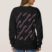 pink logo repeat blk sweatshirt (Achterkant)