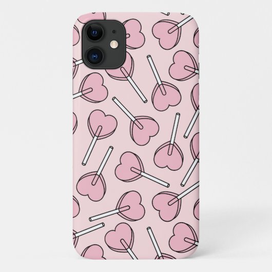 Pink Lollipops, Heart Lollipops, Lollipop Pattern Case-Mate iPhone Case (Achterkant)