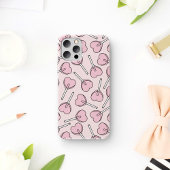 Pink Lollipops, Heart Lollipops, Lollipop Pattern Case-Mate iPhone Case