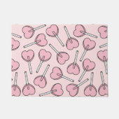Pink Lollipops, Heart Lollipops, Lollipop Pattern Deurmat (Voorkant)