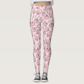 Pink Lollipops, Heart Lollipops, Lollipop Pattern Leggings (Voorkant)