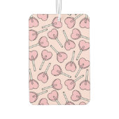 Pink Lollipops, Heart Lollipops, Lollipop Pattern Luchtverfrisser (Achterkant)