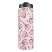 Pink Lollipops, Heart Lollipops, Lollipop Pattern Thermosbeker (Voorkant)
