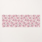 Pink Lollipops, Heart Lollipops, Lollipop Pattern Yogamat (Achterkant (horizontaal))