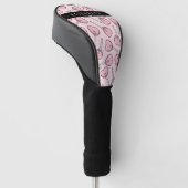 Pink Lollipops, Heart Lollipops, Lolly, Your Name Golfheadcover (Schuin)