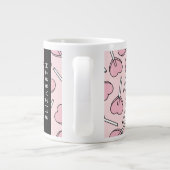 Pink Lollipops, Heart Lollipops, Lolly, Your Name Grote Koffiekop (Achterkant)
