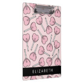 Pink Lollipops, Heart Lollipops, Lolly, Your Name Klembord (Rechts)