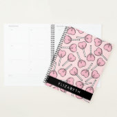 Pink Lollipops, Heart Lollipops, Lolly, Your Name Planner (Display)