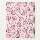 Pink Lollipops, Heart Lollipops, Lolly, Your Name Planner (Achterkant)