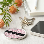 Pink Lollipops, Heart Lollipops, Lolly, Your Name Sleutelhanger (Zijkant)