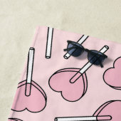 Pink Lollipops, Heart Lollipops, Lolly, Your Name Strandlaken (In situ)