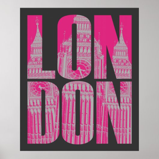 Pink London Poster (Voorkant)