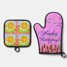 Pink Loops Feestelijke Gelukkige Verjaardag