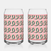 Pink Loops Soda Glass Blikvorm Glas (Achterkant)