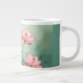 Pink Lotus Artwork  Grote Koffiekop (Rechts)
