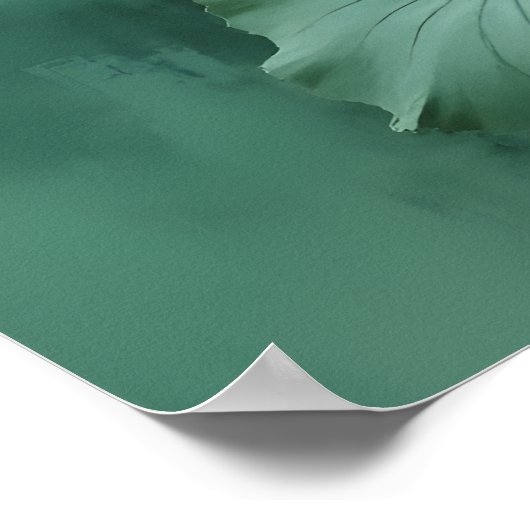 Pink Lotus Artwork  Poster (Hoek)