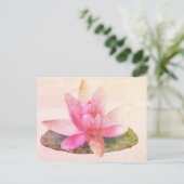 PINK LOTUS-BRIEFKAART BRIEFKAART (Staand voorkant)