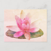 PINK LOTUS-BRIEFKAART BRIEFKAART (Voorkant)