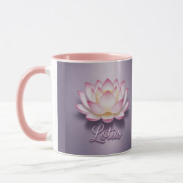 Pink Lotus Flower Meditation Mug Mok