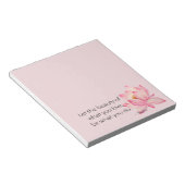 Pink Lotus Flower Rumi Beauty Quote Notitieblok (Schuin)
