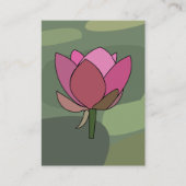 Pink Lotus Flower Salon Spa Visitekaartje (Voorkant)