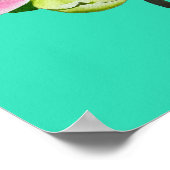 Pink lotus flower watercolor fine art poster (Hoek)