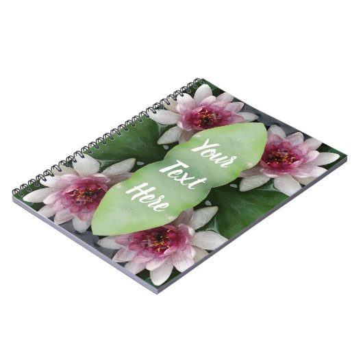 Pink Lotus Flowers Notitieboek (Linkerzijde)