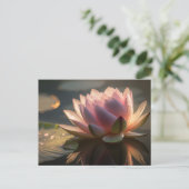 Pink Lotus in het Morning Light Briefkaart (Staand voorkant)