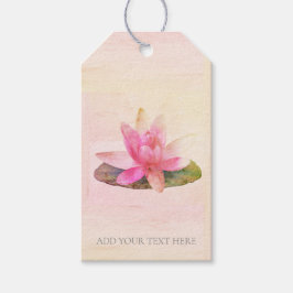 PINK LOTUS : LABEL van GIFT Cadeaulabel
