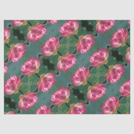 Pink Lotus - Weefselpapier Tissuepapier (Voorkant)