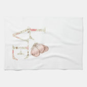 Pink Love Butterfly Floral Theedoek (Horizontaal)