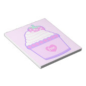 Pink Love Cupcake Notitieblok (Schuin)