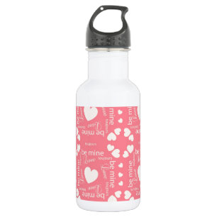 Pink Love Heart Be Mine Waterfles