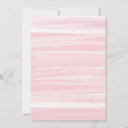 Pink Love is in Bloom Waterverf Bloemen Kaart (Achterkant)