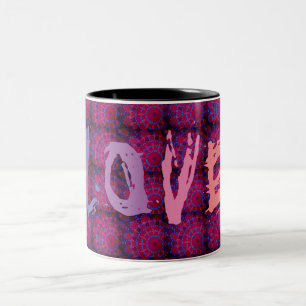 PINK LOVE KLOR BLACK PAARSE tweetone KOFFIE MOK