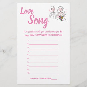 PINK LOVE, LOVE SONG SHOWER GAME KAART