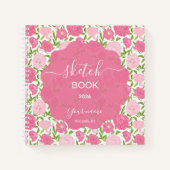 Pink Love Peony Notitieboek (Voorkant)