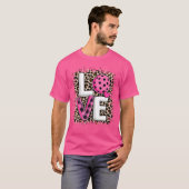 Pink Love Pickleball Schattige Pickleball Lover Le T-shirt (Voorkant volledig)