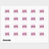 Pink "Love" Stacked Bubble Font Ronde Sticker (Vel)