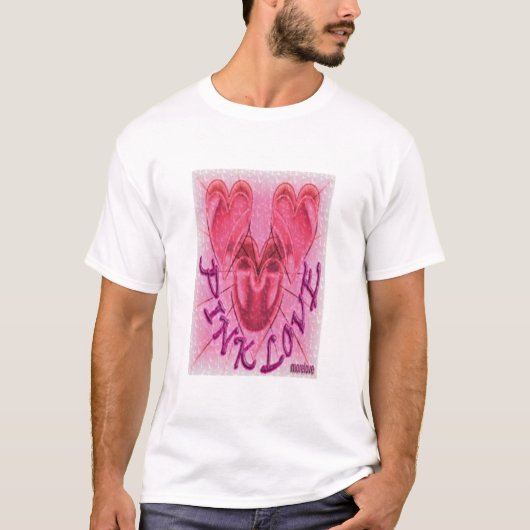 PINK LOVE T-SHIRT (Voorkant)