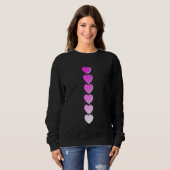 Pink Love x6 Pink Graphic Trui (Voorkant volledig)