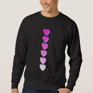 Pink Love x6 Pink Graphic Trui