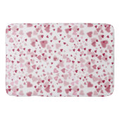 Pink Lovely Hearts Pattern Badmat (Voorkant)