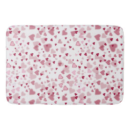 Pink Lovely Hearts Pattern Badmat