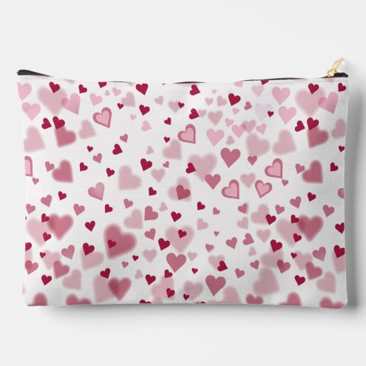 Pink Lovely Hearts Pattern Etui (Achterkant)