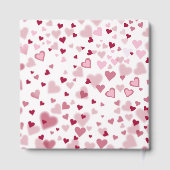 Pink Lovely Hearts Pattern Gastenboek (Achterkant)