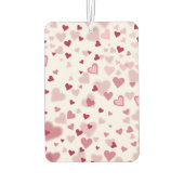 Pink Lovely Hearts Pattern Luchtverfrisser (Achterkant)