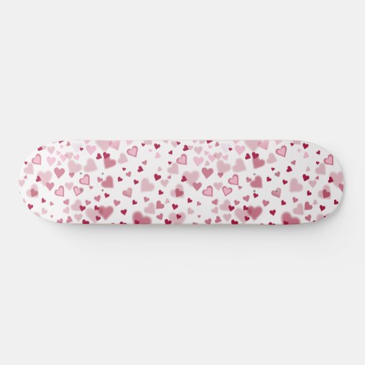  Pink Lovely Hearts Pattern  Persoonlijk Skateboard (Horizontaal)