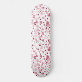  Pink Lovely Hearts Pattern  Persoonlijk Skateboard (Voorkant)