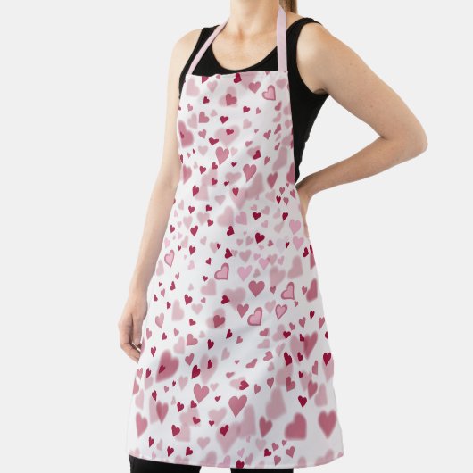 Pink Lovely Hearts Pattern Schort (Insitu)